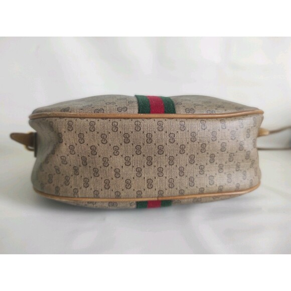 Vintage Gucci Micro GG Monogram 80s Shoulder Purse Crossbody Bag Web Stripe - Picture 7 of 17